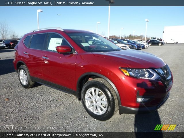 2018 Nissan Rogue SV AWD in Scarlet Ember