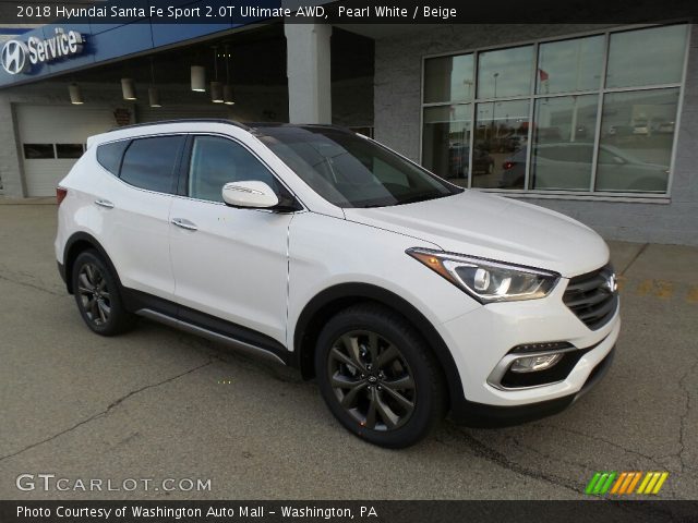 2018 Hyundai Santa Fe Sport 2.0T Ultimate AWD in Pearl White