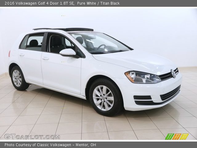 2016 Volkswagen Golf 4 Door 1.8T SE in Pure White