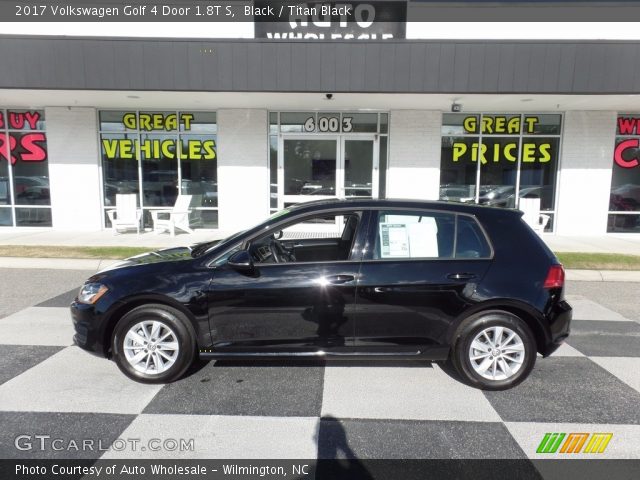 2017 Volkswagen Golf 4 Door 1.8T S in Black