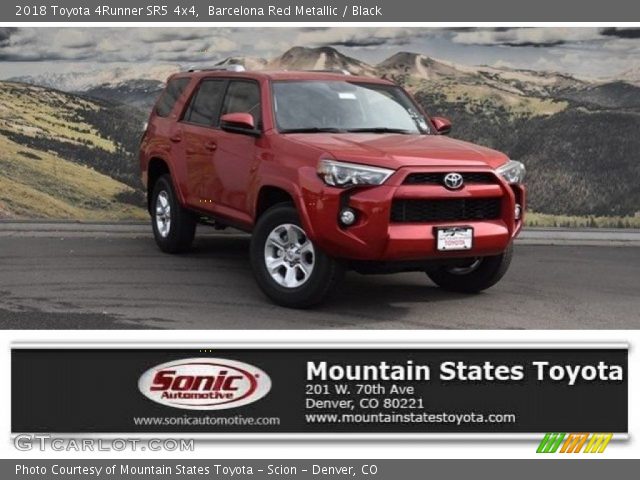 2018 Toyota 4Runner SR5 4x4 in Barcelona Red Metallic