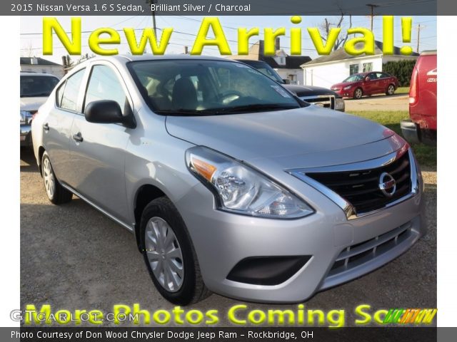 2015 Nissan Versa 1.6 S Sedan in Brilliant Silver
