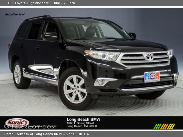 2012 Toyota Highlander V6 in Black