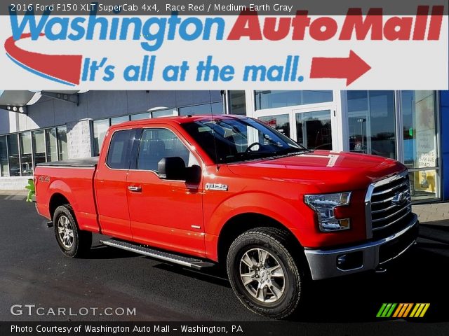 2016 Ford F150 XLT SuperCab 4x4 in Race Red