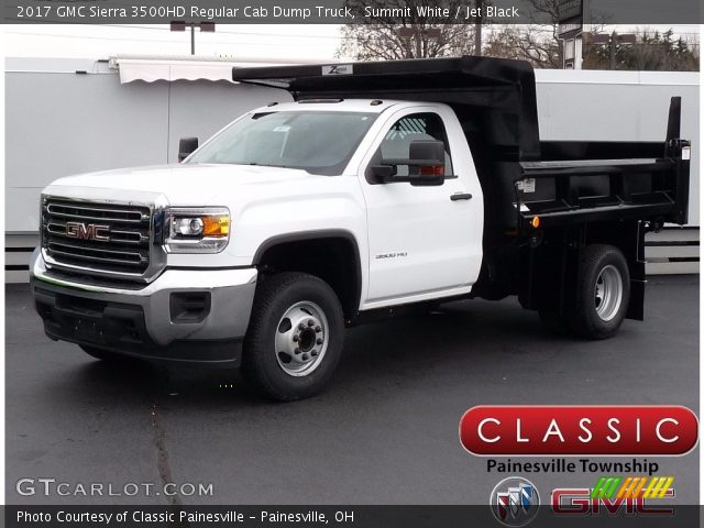 2017 GMC Sierra 3500HD Regular Cab Dump Truck in Summit White