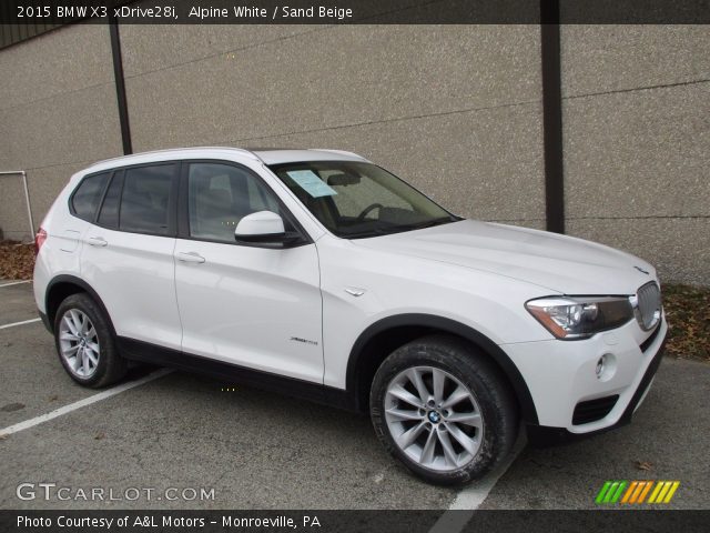 2015 BMW X3 xDrive28i in Alpine White