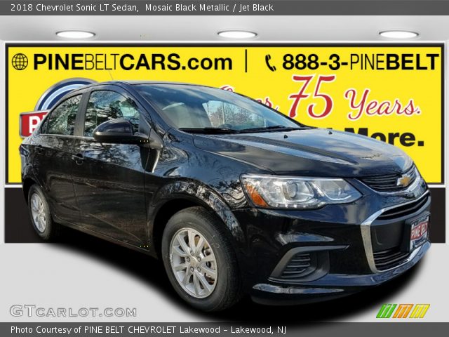 2018 Chevrolet Sonic LT Sedan in Mosaic Black Metallic