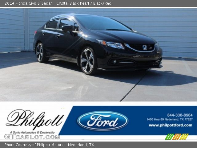 2014 Honda Civic Si Sedan in Crystal Black Pearl