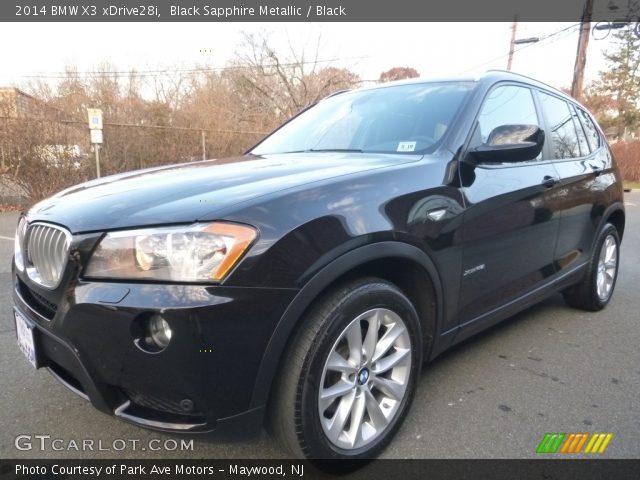 2014 BMW X3 xDrive28i in Black Sapphire Metallic