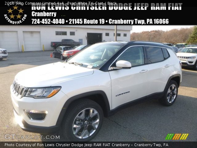 2018 Jeep Compass Limited 4x4 in Pearl White Tri–Coat