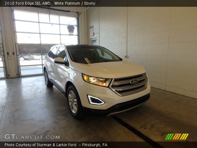 2018 Ford Edge SEL AWD in White Platinum