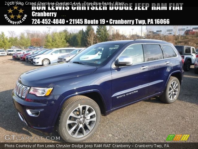 2018 Jeep Grand Cherokee Overland 4x4 in True Blue Pearl