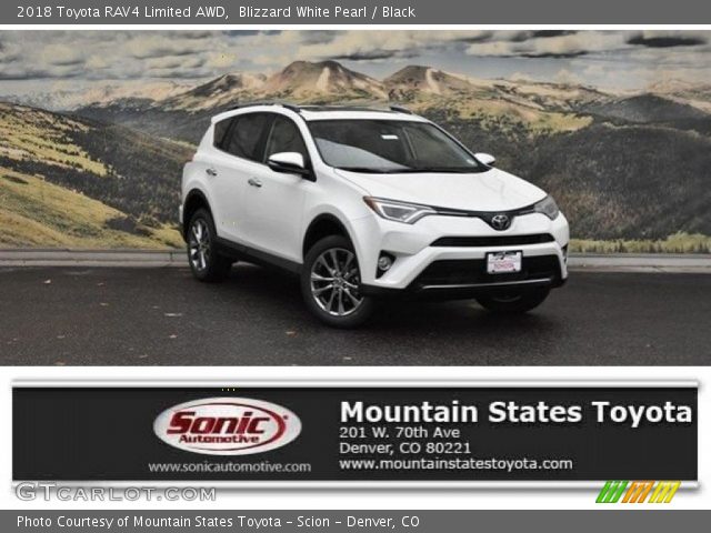 2018 Toyota RAV4 Limited AWD in Blizzard White Pearl