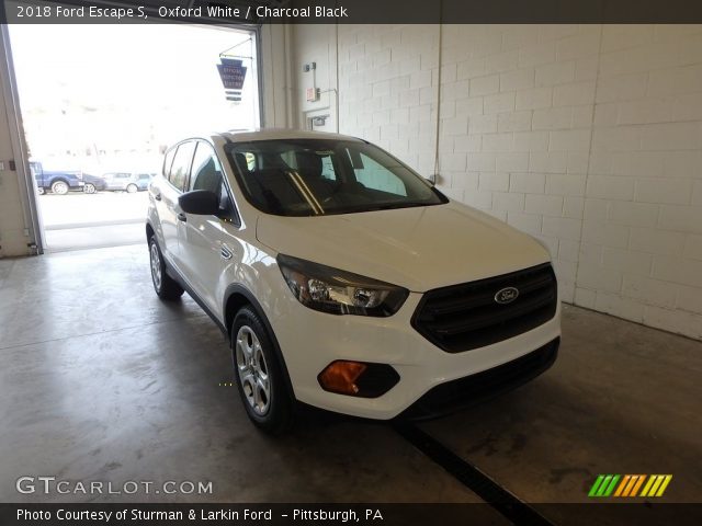 2018 Ford Escape S in Oxford White