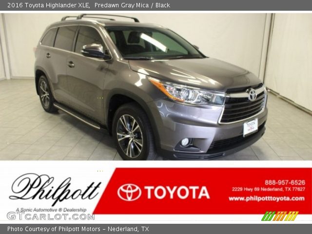 2016 Toyota Highlander XLE in Predawn Gray Mica