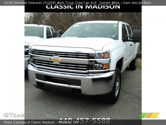 2018 Chevrolet Silverado 2500HD Work Truck Crew Cab 4x4 in Summit White