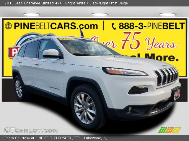 2015 Jeep Cherokee Limited 4x4 in Bright White