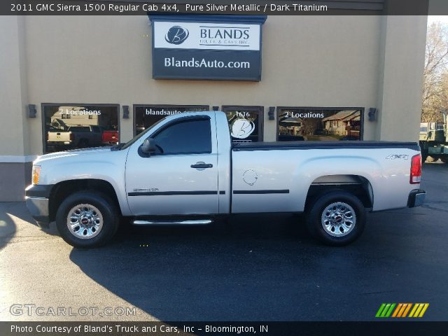 2011 GMC Sierra 1500 Regular Cab 4x4 in Pure Silver Metallic