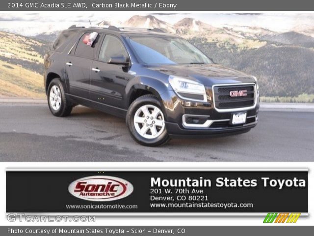 2014 GMC Acadia SLE AWD in Carbon Black Metallic