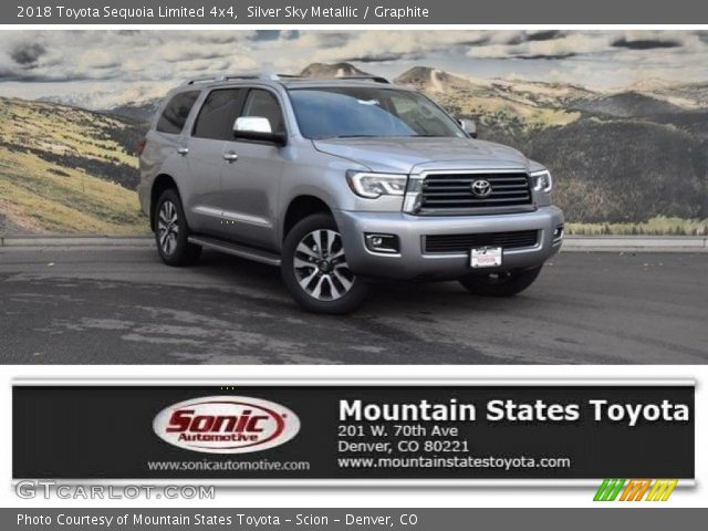 2018 Toyota Sequoia Limited 4x4 in Silver Sky Metallic
