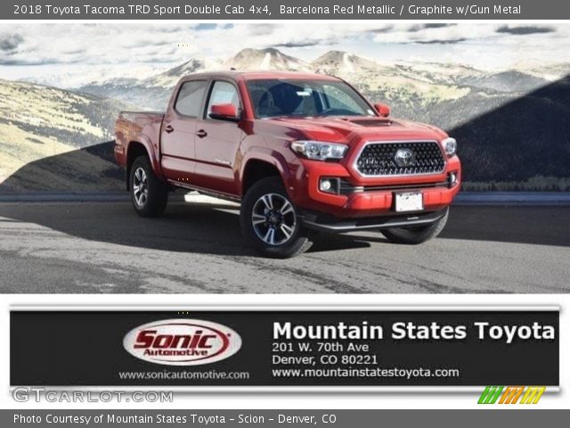 2018 Toyota Tacoma TRD Sport Double Cab 4x4 in Barcelona Red Metallic
