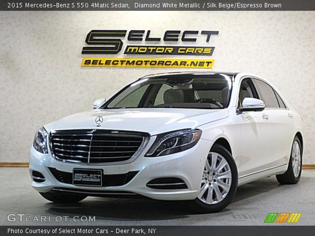 2015 Mercedes-Benz S 550 4Matic Sedan in Diamond White Metallic