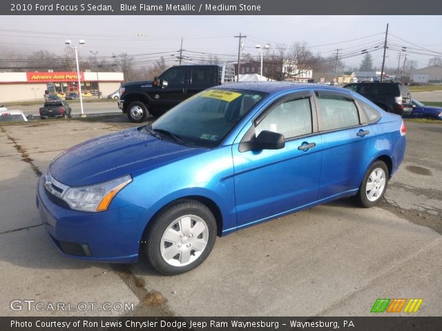 2010 Ford Focus S Sedan in Blue Flame Metallic