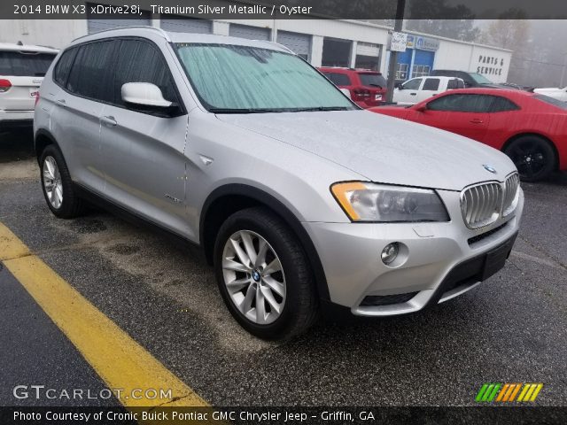 2014 BMW X3 xDrive28i in Titanium Silver Metallic
