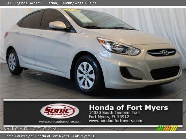 2016 Hyundai Accent SE Sedan in Century White