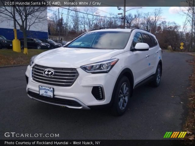 2018 Hyundai Santa Fe SE AWD in Monaco White