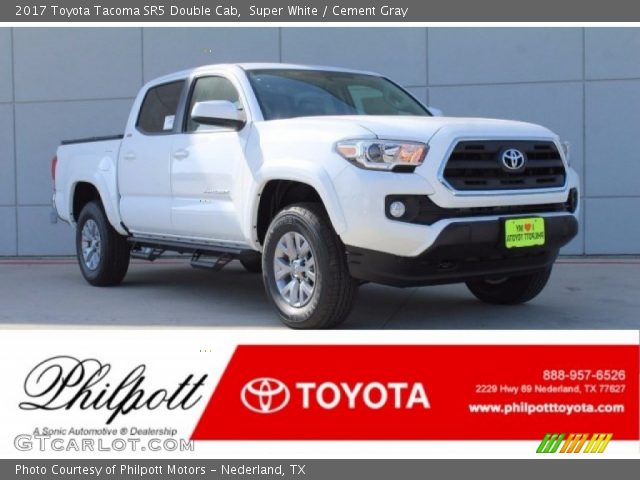 2017 Toyota Tacoma SR5 Double Cab in Super White