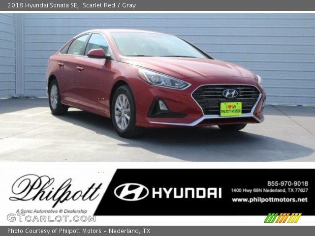 2018 Hyundai Sonata SE in Scarlet Red