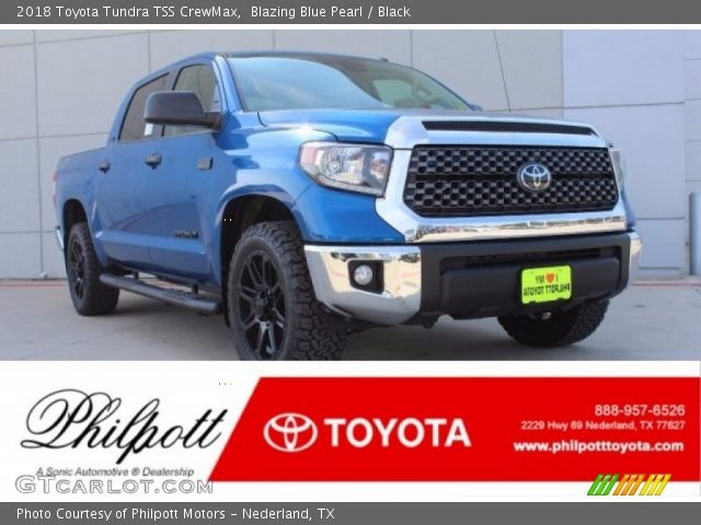 2018 Toyota Tundra TSS CrewMax in Blazing Blue Pearl