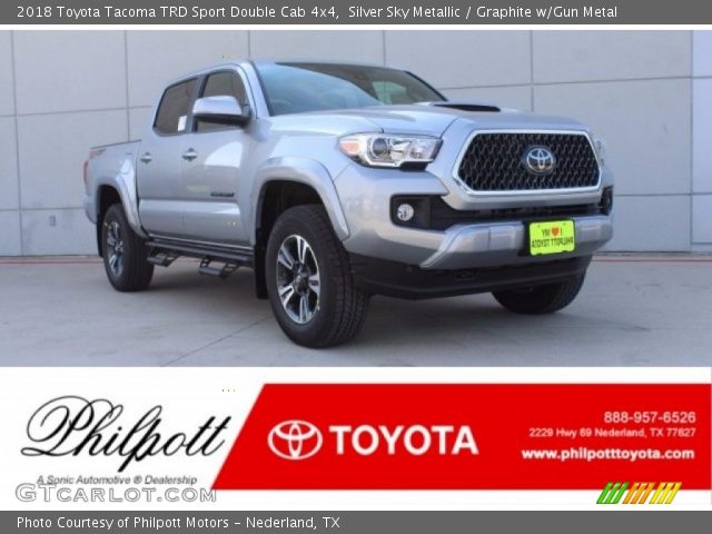 2018 Toyota Tacoma TRD Sport Double Cab 4x4 in Silver Sky Metallic