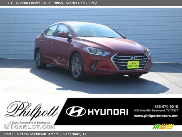 2018 Hyundai Elantra Value Edition in Scarlet Red