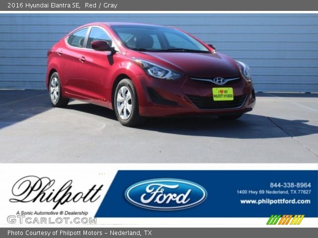 2016 Hyundai Elantra SE in Red