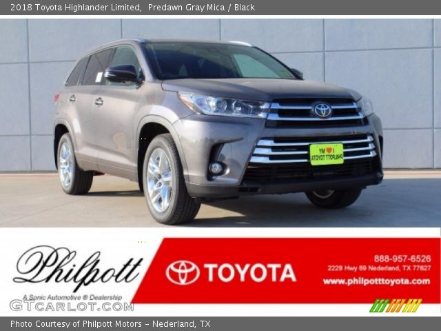 2018 Toyota Highlander Limited in Predawn Gray Mica