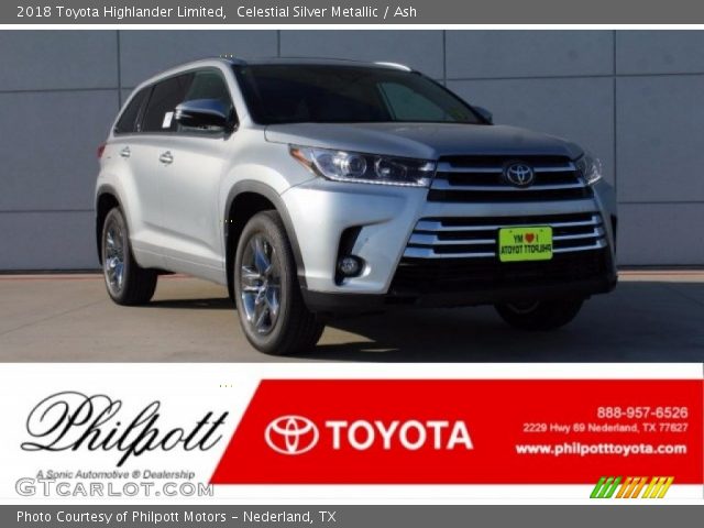 2018 Toyota Highlander Limited in Celestial Silver Metallic