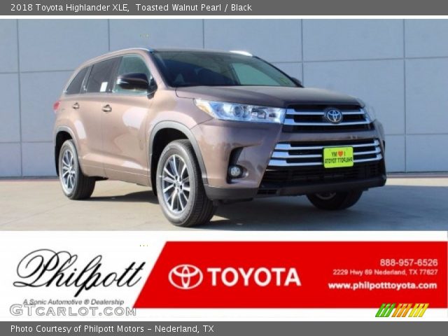 2018 Toyota Highlander XLE in Toasted Walnut Pearl