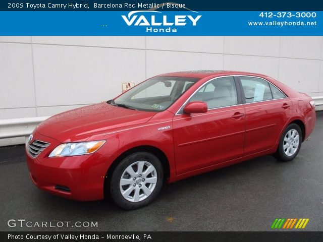 2009 Toyota Camry Hybrid in Barcelona Red Metallic