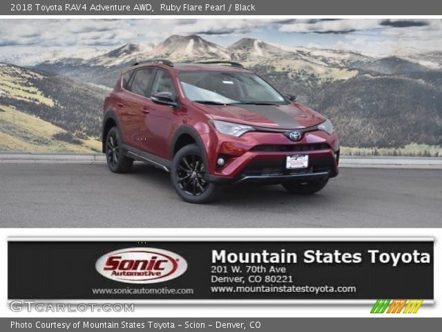 2018 Toyota RAV4 Adventure AWD in Ruby Flare Pearl