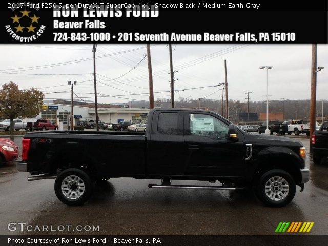 2017 Ford F250 Super Duty XLT SuperCab 4x4 in Shadow Black