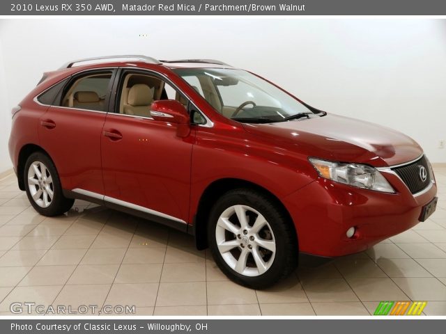 2010 Lexus RX 350 AWD in Matador Red Mica