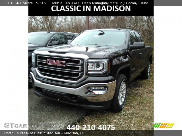 2018 GMC Sierra 1500 SLE Double Cab 4WD in Deep Mahogany Metallic