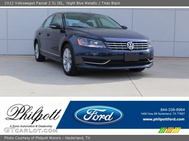 2012 Volkswagen Passat 2.5L SEL in Night Blue Metallic