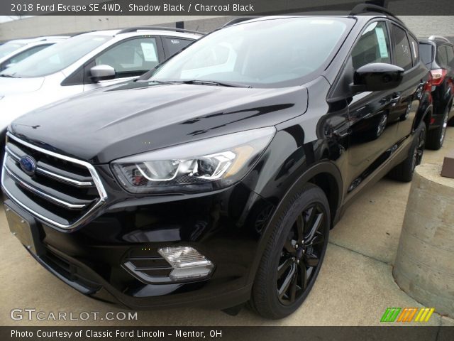 2018 Ford Escape SE 4WD in Shadow Black