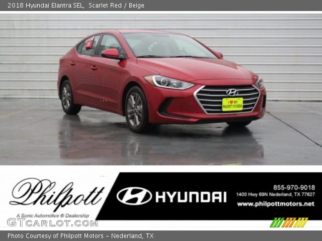 2018 Hyundai Elantra SEL in Scarlet Red
