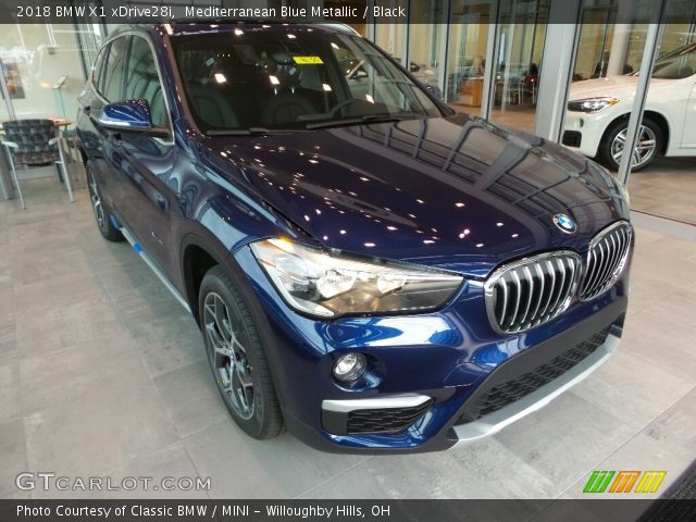 2018 BMW X1 xDrive28i in Mediterranean Blue Metallic