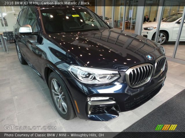2018 BMW X3 M40i in Carbon Black Metallic