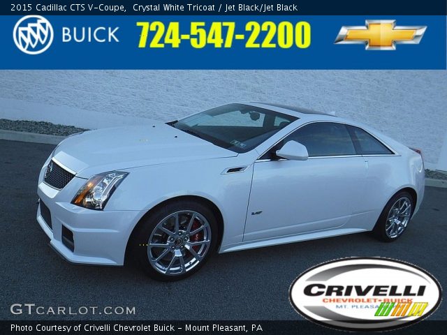 2015 Cadillac CTS V-Coupe in Crystal White Tricoat